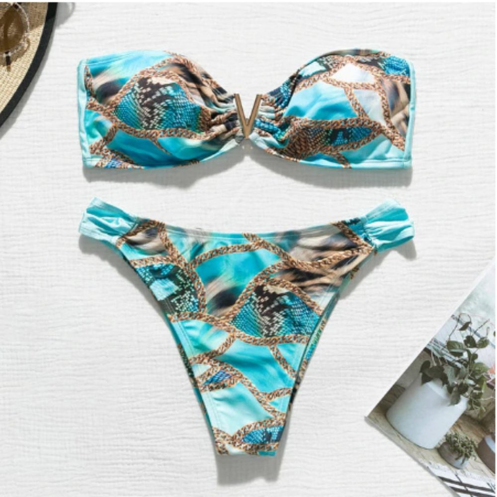 Bikini Bandeau High Cut